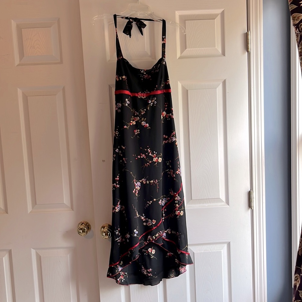 Ruby Rox Black Halter Dress Size Large